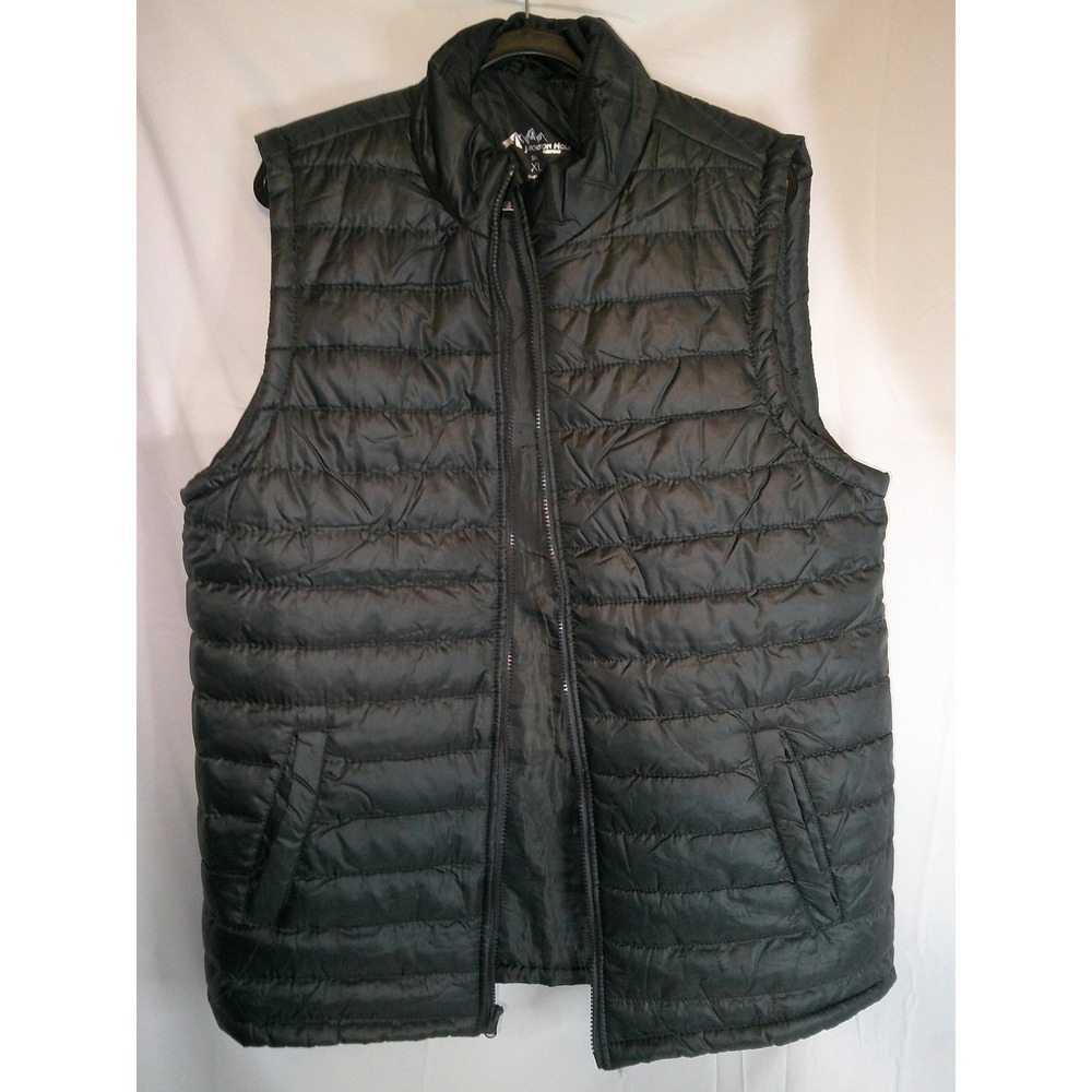 Jackson Hole Outfitters Mens Puffer Vest Dark Blue Full Zip Quilted Insulated XL